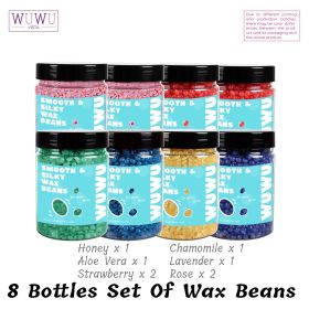 WUWUVISTA 1600g Bottled Wax Bean Set Hard Wax Beads Hair Removal Bottle Wax Beans For Wax Heater Painless For All Hair Types With Body, Face,Leg