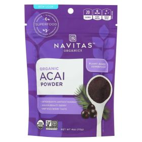 Navitas Naturals Acai Powder - Organic - Freeze-dried - 4 Oz - Case Of 12