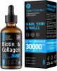 Liquid Collagen Biotin Supplement for Hair Growth Biotin 10000 mcg Collagen 20000 mcg Drops Biotin and Collagen Vitamins for Skin Hair and Nail Health