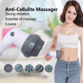 Electric Noiseless Vibration Full Body Massager Slimming Kneading Massage Roller For Waist Losing Weight (Option: EU Plug-110V)