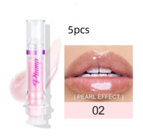 New Tube Lip Rich Lip Color Slightly Spicy Lip Honey Lip Glass Mirror Face Lip Mirror Liquid Lipstick (Option: 2Color5pcs)