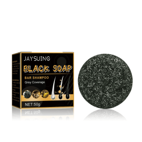 Jaysui Black Hair Soap Black Thick Hair Care Cleansing Scalp Smooth And Strong Hair Shampoo (Option: 3pcs)