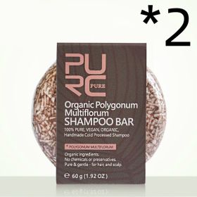 Purc Hand-Extracted Soap, Anti-Dandruff, Oil-Control Nourishing Handmade Soap, Spot Fleece-Flower Root And Ginger Shampoo Soap (Option: Polygonum multiflorum scent-2PCS)